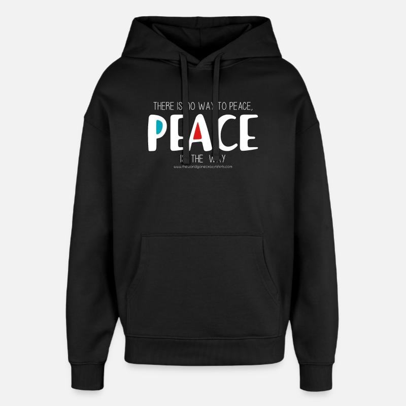 Peace 2 (sombre) - Sweat à capuche unisexe Stanley/Stella Oversized - noir