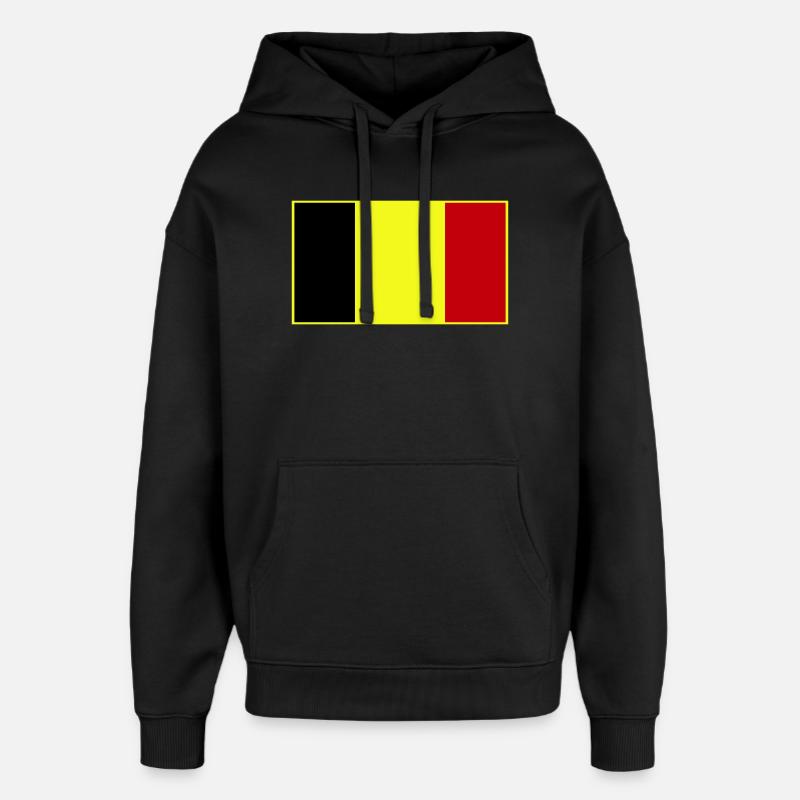 Anpassbare dreifarbige Flagge - Oversized Unisex Hoodie von Stanley/Stella - Schwarz