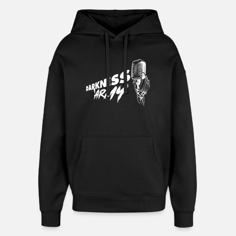 Darkness Army Weiß - Oversized Unisex Hoodie von Stanley/Stella - Schwarz