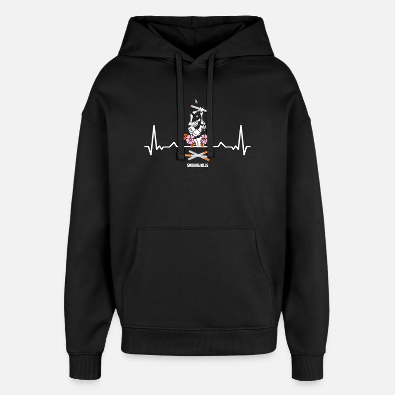 Rauchen kann tödlich sein - Oversized Unisex Hoodie von Stanley/Stella - Schwarz