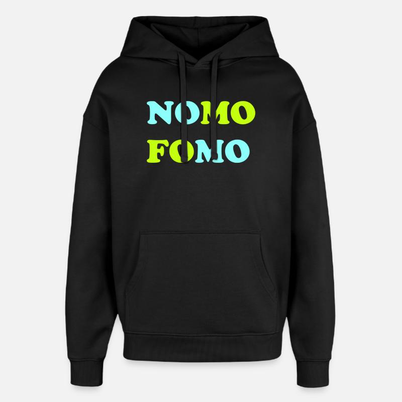 FOMO Peur de manquer quelque chose - Sweat à capuche unisexe Stanley/Stella Oversized - noir