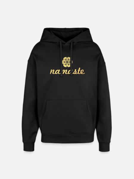 Namaste Yoga Fiore d'oro della vita Shanti Ornamento - Stanley/Stella Oversized Felpa con cappuccio unisex - nero