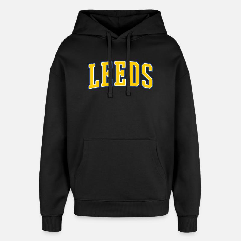 Lettrage du Leeds College - Sweat à capuche unisexe Stanley/Stella Oversized - noir