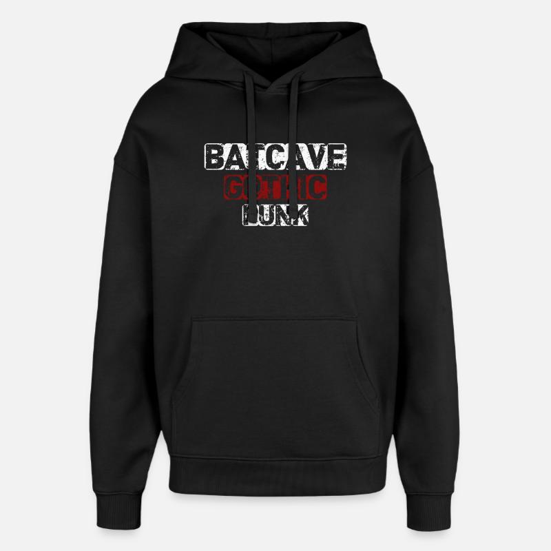 Batcave Punk Gothique - Sweat à capuche unisexe Stanley/Stella Oversized - noir
