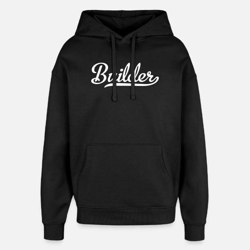 Bauarbeiter - Oversized Unisex Hoodie von Stanley/Stella - Schwarz