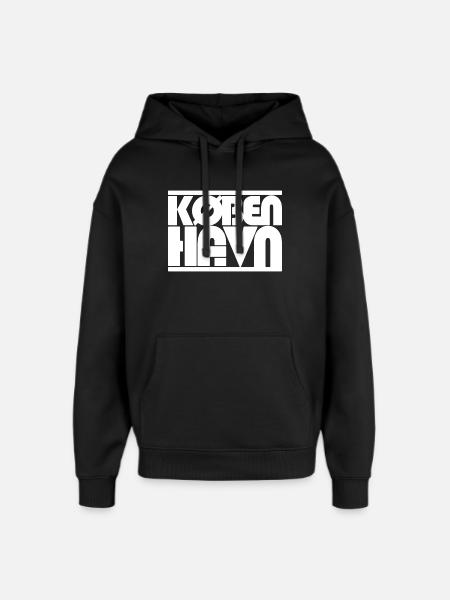 Copenhagen Danmark lettering design - Oversized Unisex Hoodie by Stanley/Stella - black
