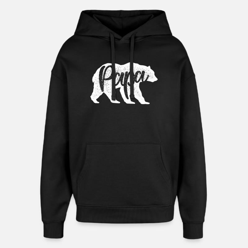 Wildcat Script Monochrom - Oversized Unisex Hoodie von Stanley/Stella - Schwarz