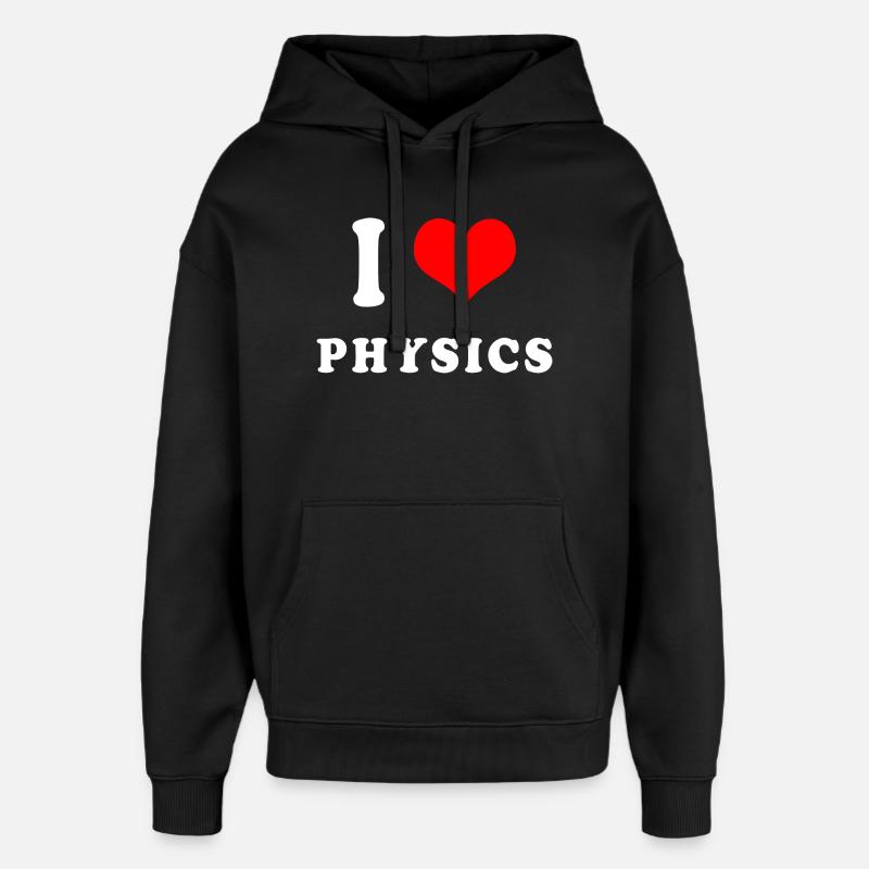 Ich liebe Physik - Oversized Unisex Hoodie von Stanley/Stella - Schwarz