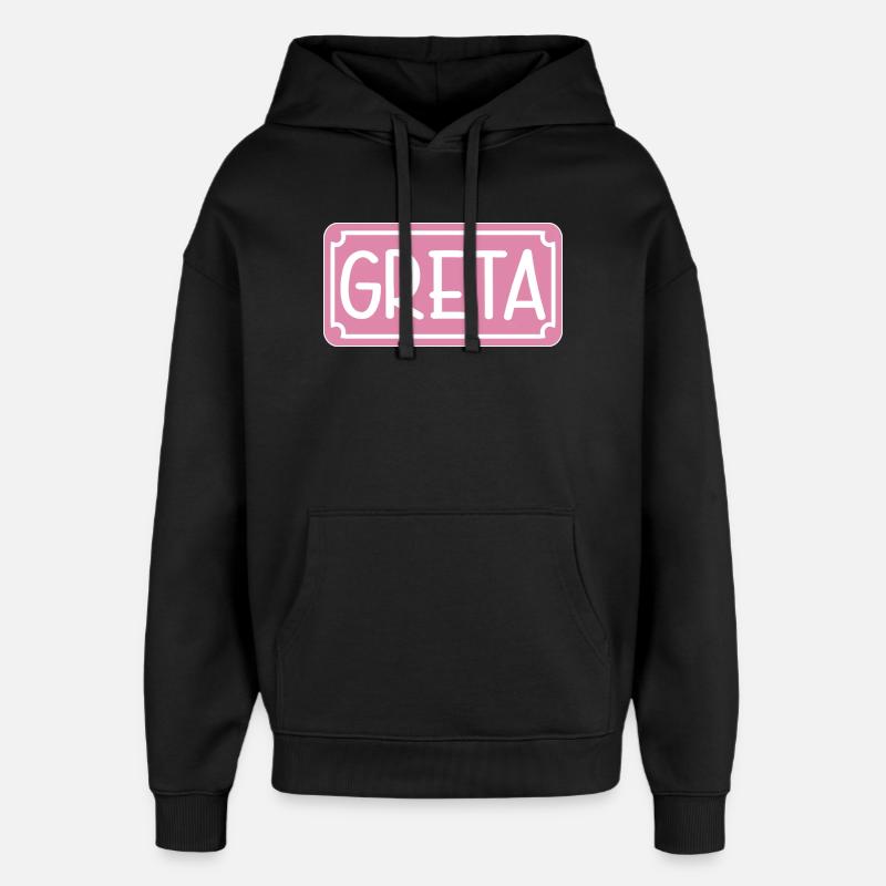 NOM GIFT GIRL GRETA SHIELD - Sweat à capuche unisexe Stanley/Stella Oversized - noir