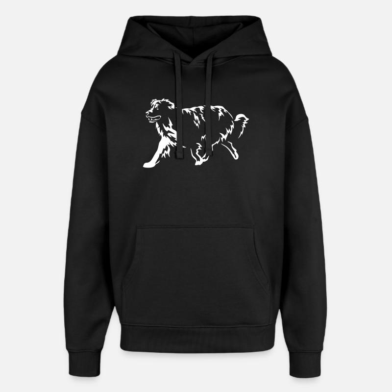 Australian Shepherd "Black Edition" - Oversized Unisex Hoodie by Stanley/Stella - black