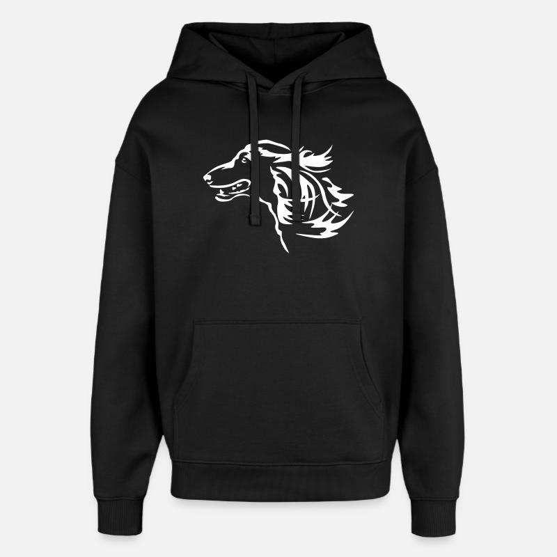 Tête afghane « Black Edition » - Sweat à capuche unisexe Stanley/Stella Oversized - noir