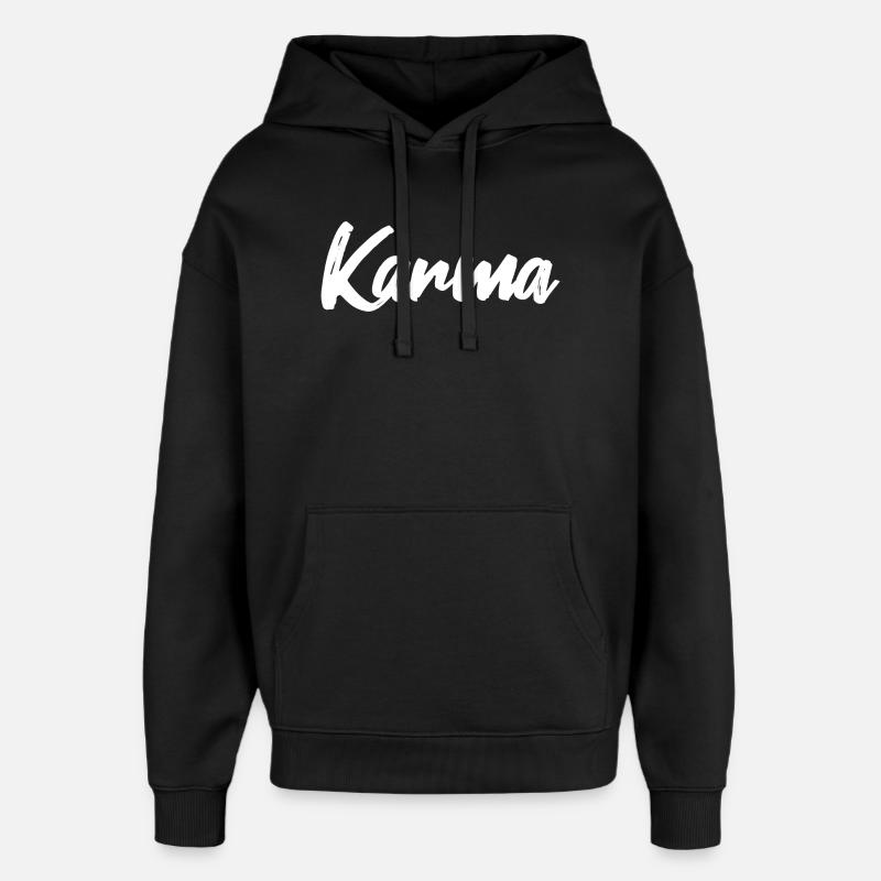 Karma - Oversized Unisex Hoodie von Stanley/Stella - Schwarz