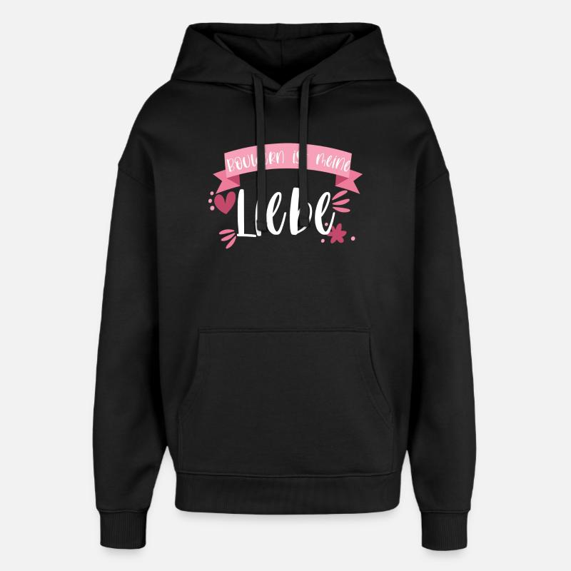 Klettern Bouldern Boulderin Berge Geschenk - Oversized Unisex Hoodie von Stanley/Stella - Schwarz