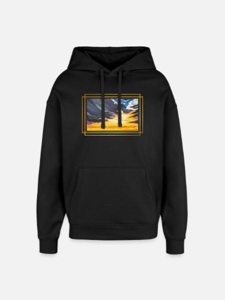 CreationLight of Contrasts - Sonja Ariel - Oversized Unisex Hoodie by Stanley/Stella - black