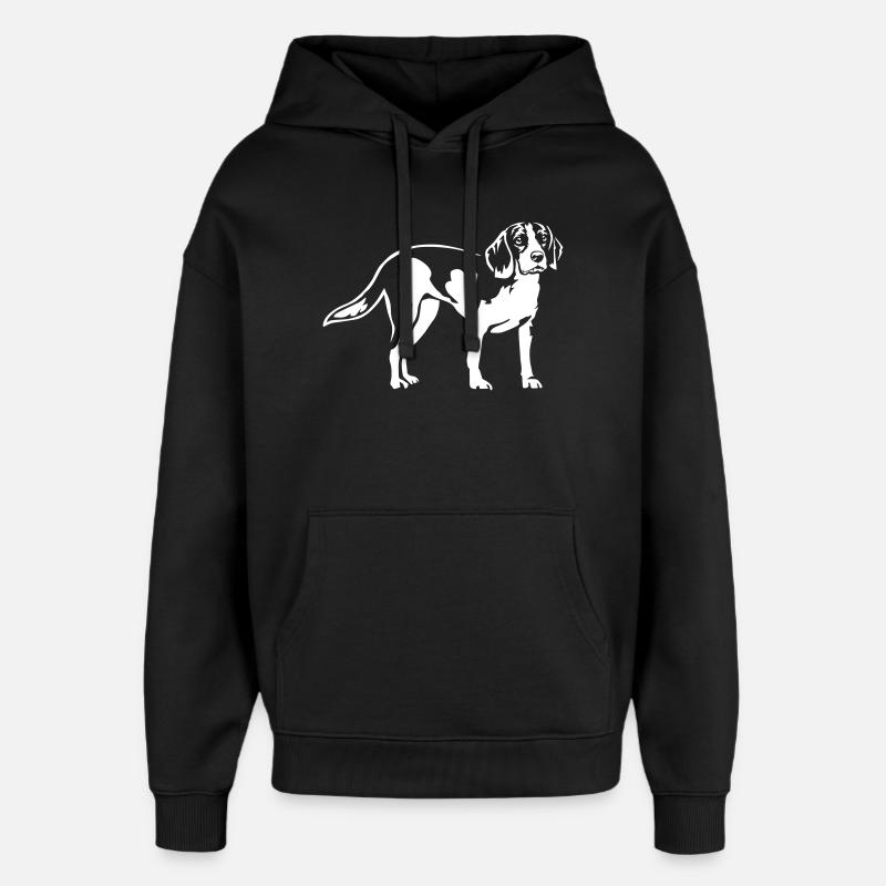 Beagle "Black Edition" - Oversized Unisex Hoodie von Stanley/Stella - Schwarz