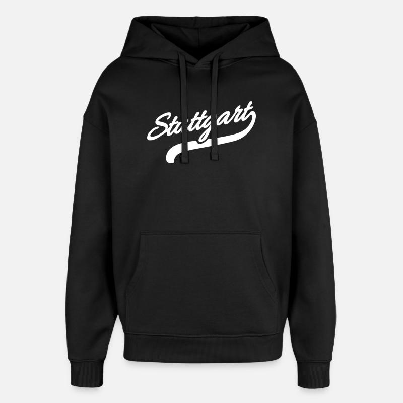 Stuttgart Retro - Oversized Unisex Hoodie von Stanley/Stella - Schwarz
