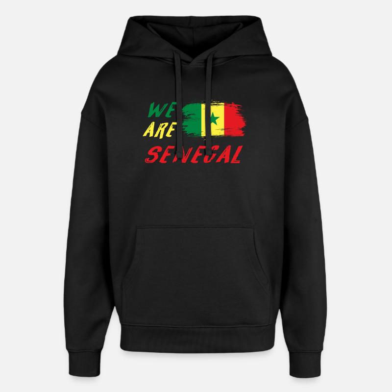 Wir sind Senegal - Oversized Unisex Hoodie von Stanley/Stella - Schwarz