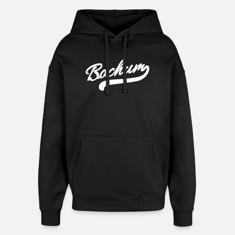 Bochum Rétro - Sweat à capuche unisexe Stanley/Stella Oversized - noir
