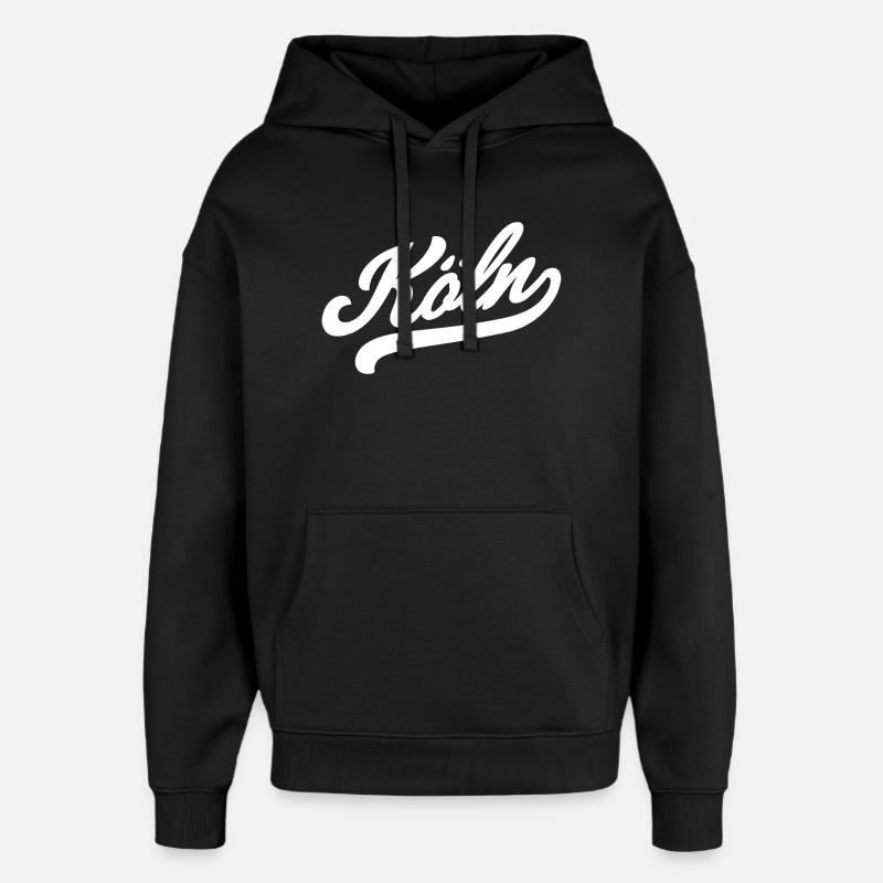 Cologne Rétro - Sweat à capuche unisexe Stanley/Stella Oversized - noir