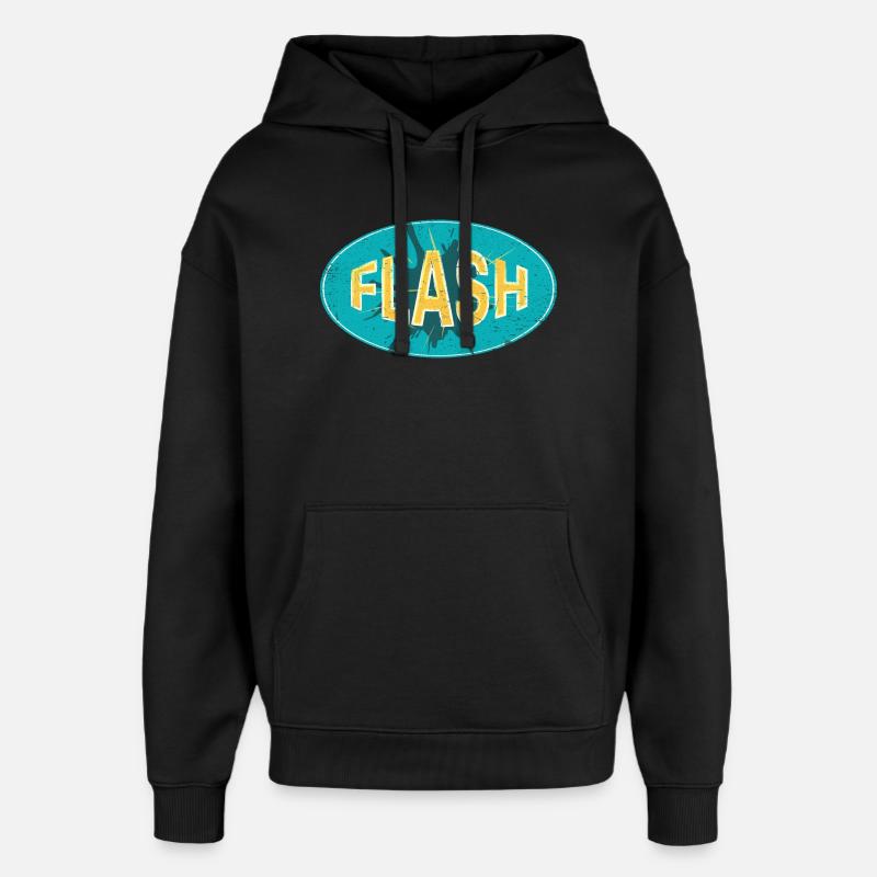 FLASH EMBLEM - Oversized Unisex Hoodie von Stanley/Stella - Schwarz