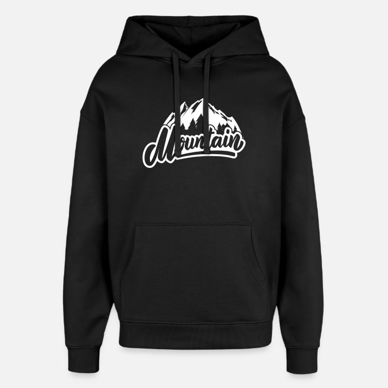 skiing, skiing, skiing - Oversized Unisex Hoodie by Stanley/Stella - black