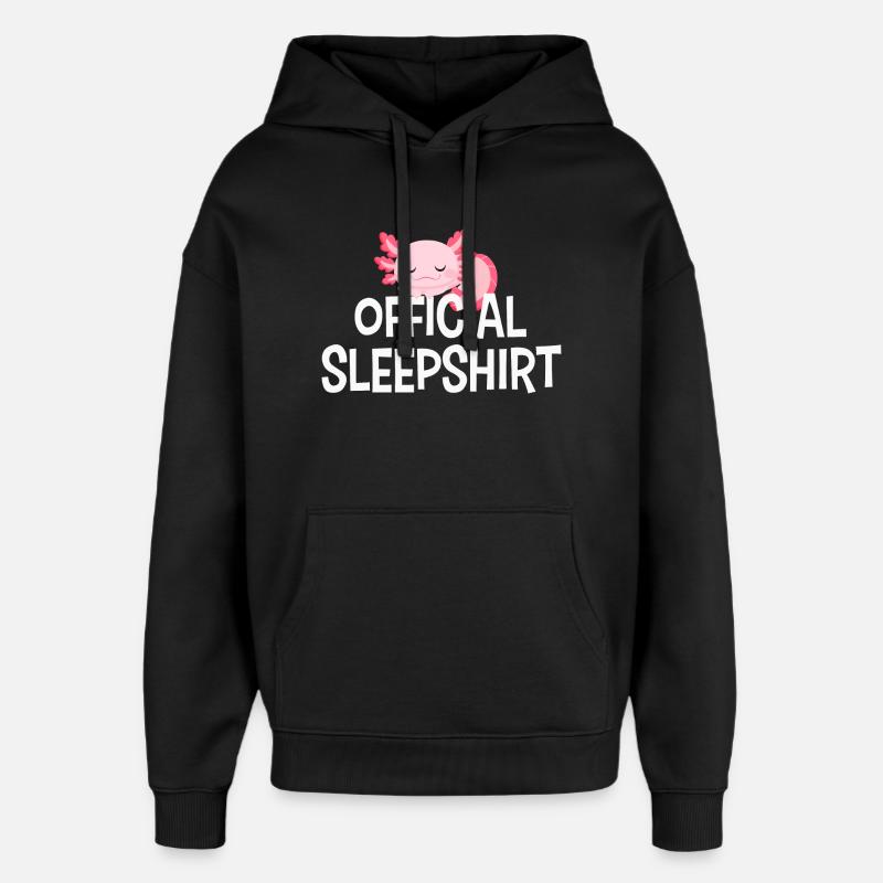 Axolotl - Sweat à capuche unisexe Stanley/Stella Oversized - noir