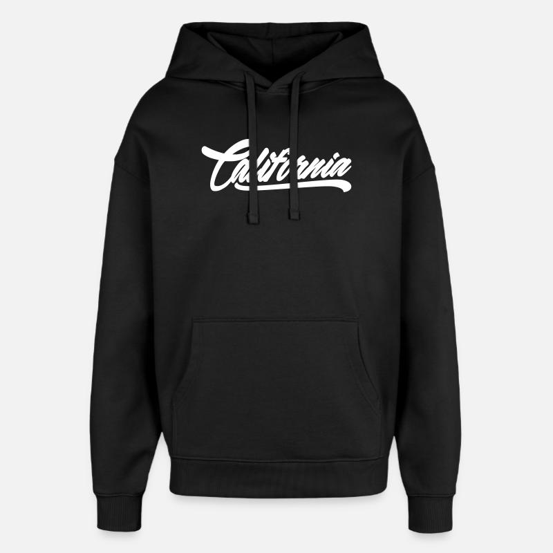 Chemise californienne - Sweat à capuche unisexe Stanley/Stella Oversized - noir
