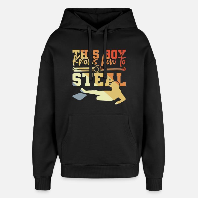 Ce garçon sait jouer - Sweat à capuche unisexe Stanley/Stella Oversized - noir