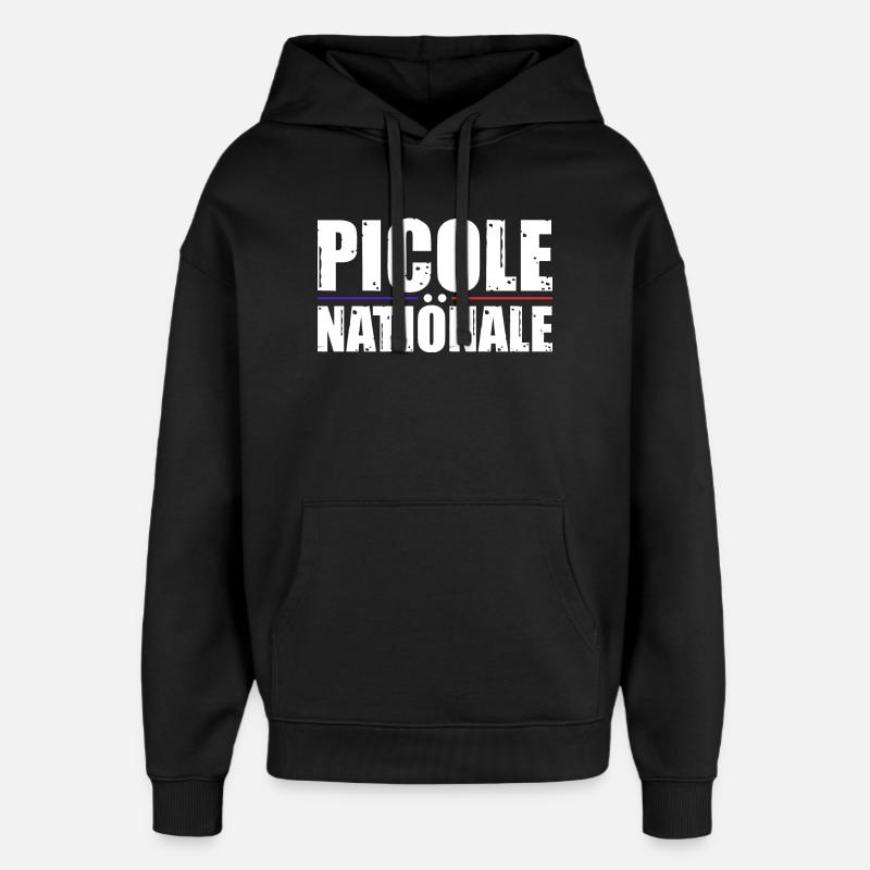 Picole Nationale - Sweat à capuche unisexe Stanley/Stella Oversized - noir