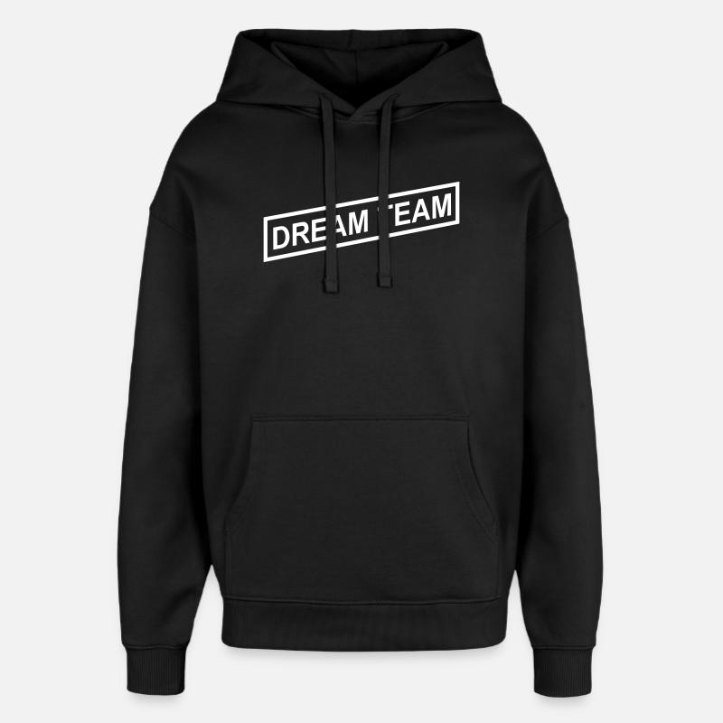 Dream Team - Oversized Unisex Hoodie von Stanley/Stella - Schwarz