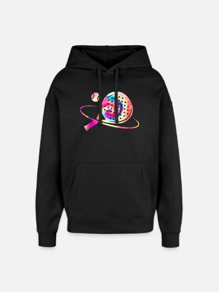 Padel Tennis Bunt - Oversized Unisex Hoodie von Stanley/Stella - Schwarz