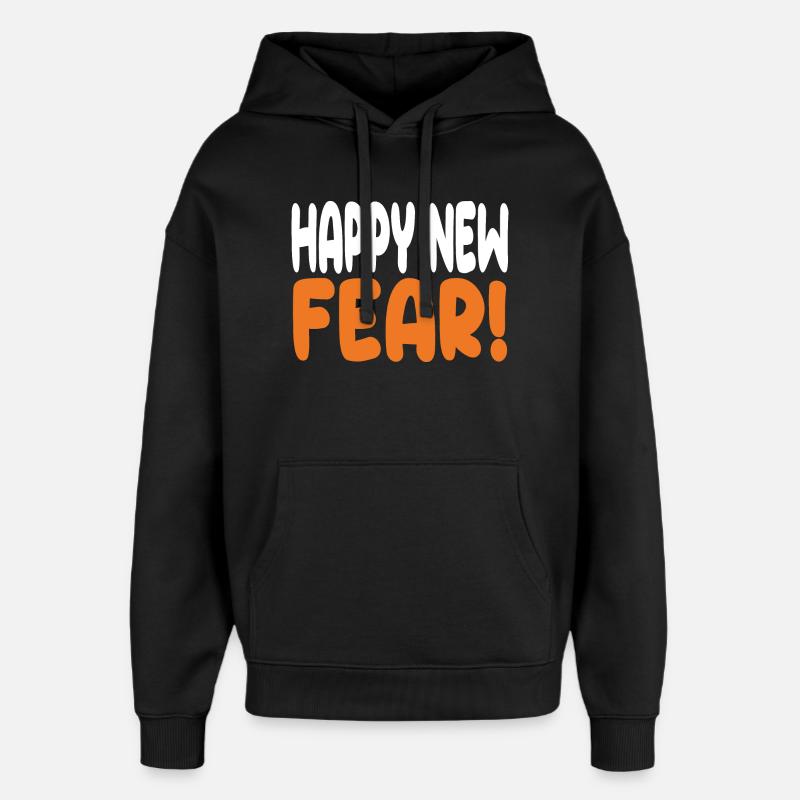 Bonne nouvelle peur! - Sweat à capuche unisexe Stanley/Stella Oversized - noir
