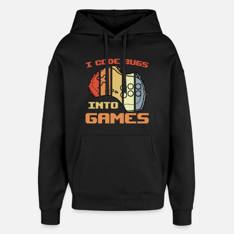 Blague de programmeur de jeu - Sweat à capuche unisexe Stanley/Stella Oversized - noir