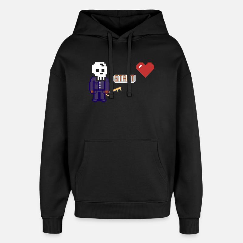 Start - Sweat à capuche unisexe Stanley/Stella Oversized - noir