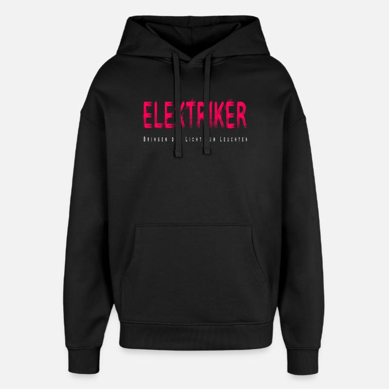 Elektriker Handwerke Design - Oversized Unisex Hoodie von Stanley/Stella - Schwarz