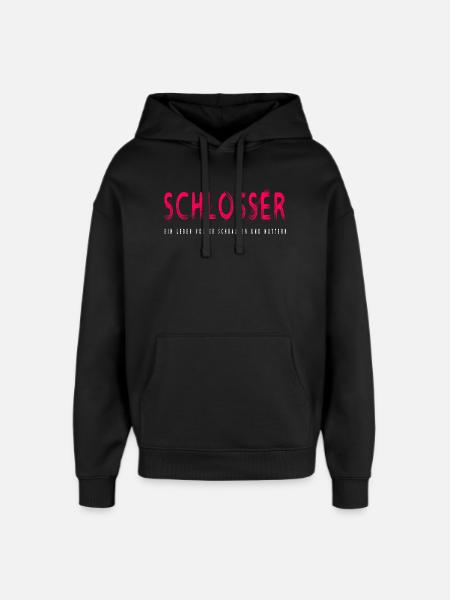 Schlosser Handwerker Design - Oversized Unisex Hoodie von Stanley/Stella - Schwarz