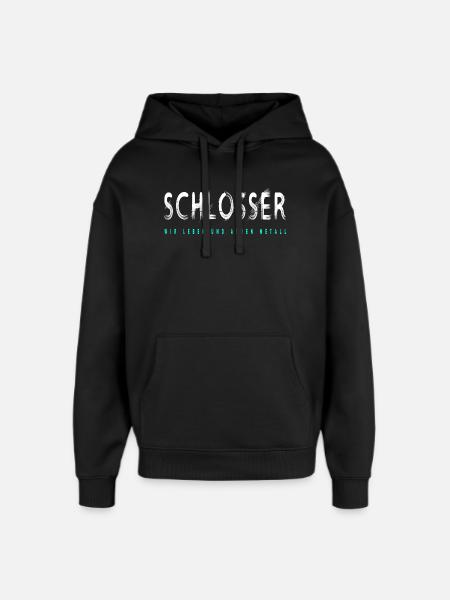 Schlosser Handwerker Design - Oversized Unisex Hoodie von Stanley/Stella - Schwarz
