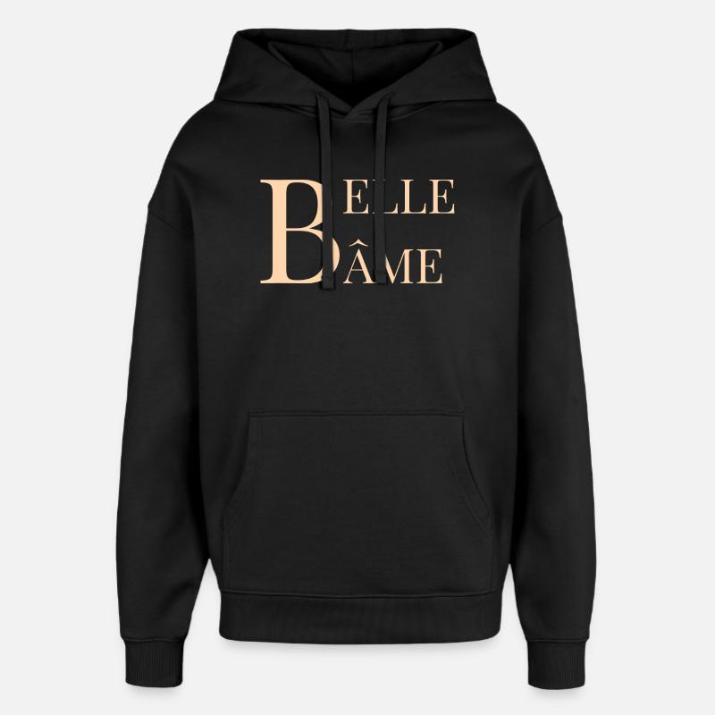 belle âme - Sweat à capuche unisexe Stanley/Stella Oversized - noir