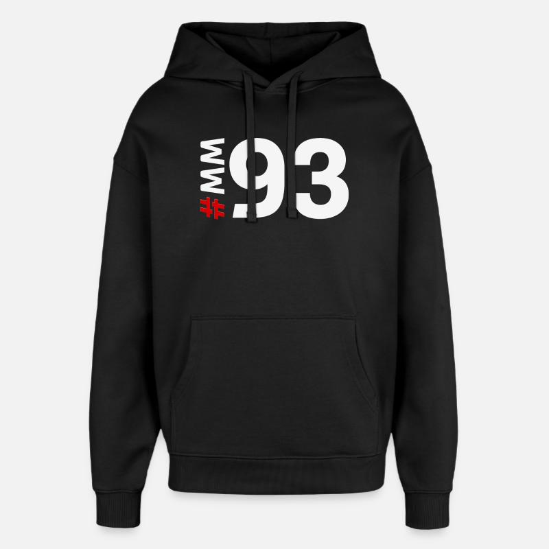 MM93 - Sweat à capuche unisexe Stanley/Stella Oversized - noir