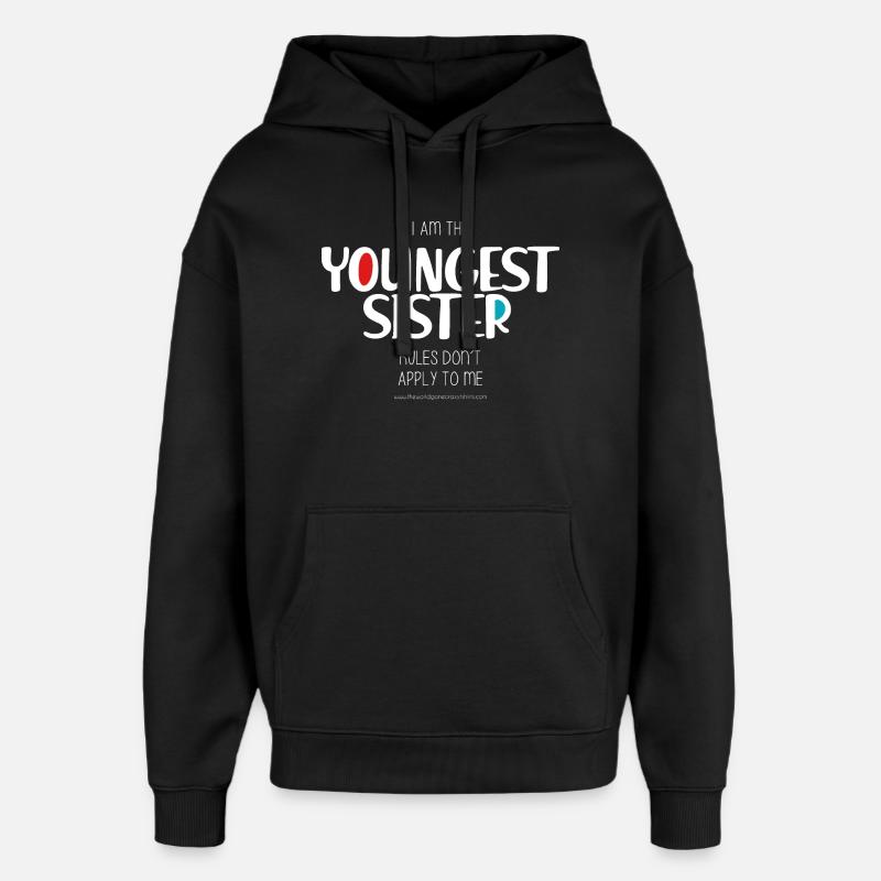 Sœur cadette - Sweat à capuche unisexe Stanley/Stella Oversized - noir