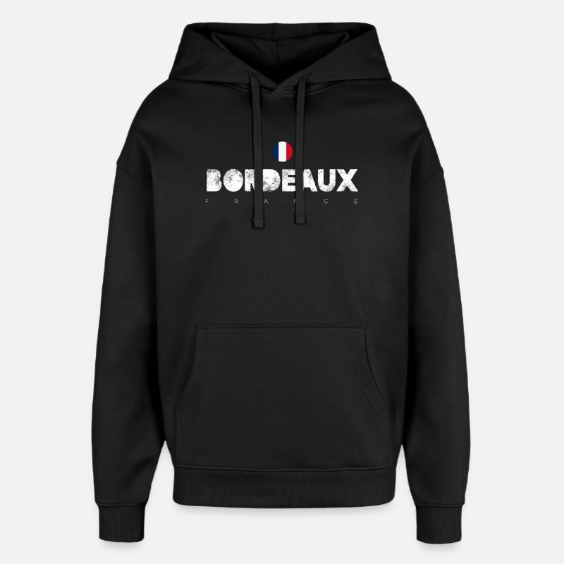 Bordeaux - Oversized Unisex Hoodie von Stanley/Stella - Schwarz
