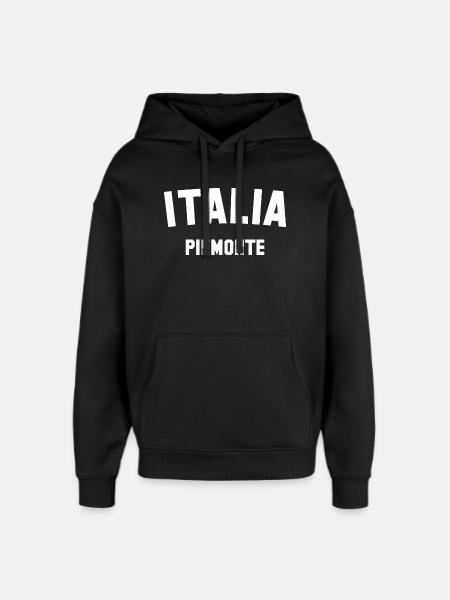 ITALIA Piemonte Italy Piedmont - Oversized Unisex Hoodie by Stanley/Stella - black