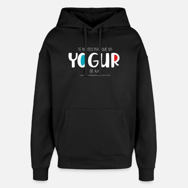 Yogourt à l’ail (noir) - Sweat à capuche unisexe Stanley/Stella Oversized - noir