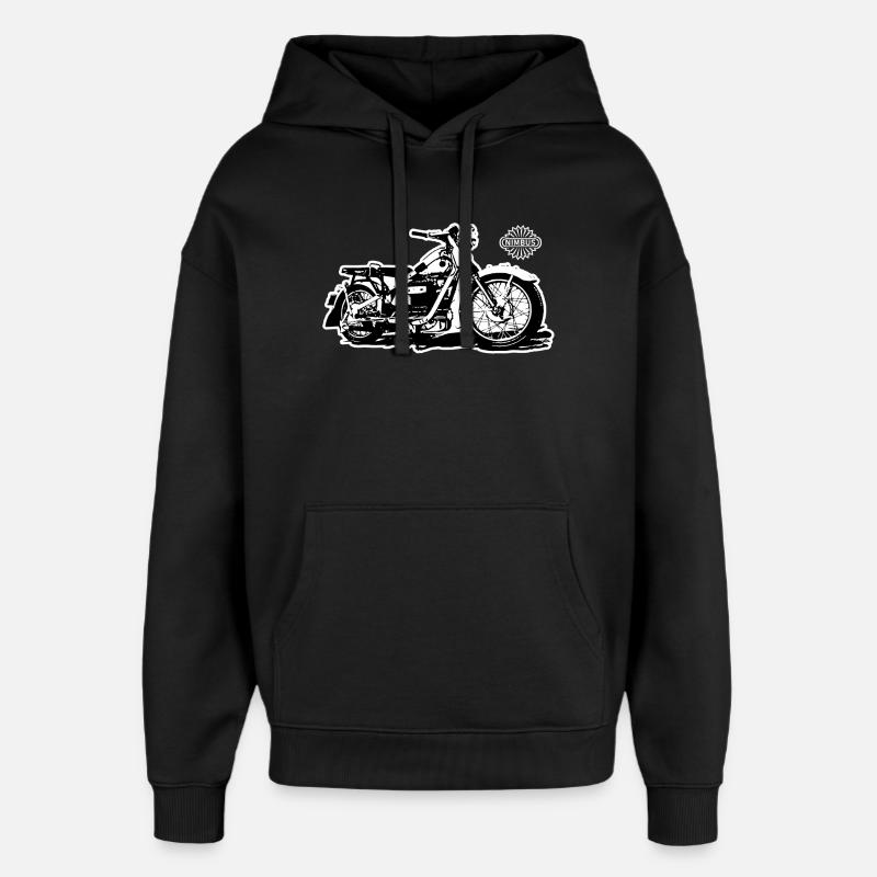 Moto Nimbus - Sweat à capuche unisexe Stanley/Stella Oversized - noir