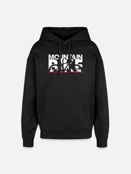Rythme du VTT - Sweat à capuche unisexe Stanley/Stella Oversized - noir
