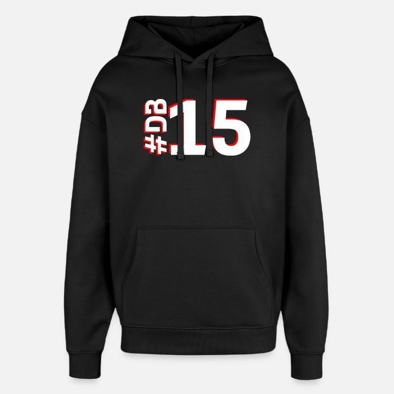 DB15-KARTON - Oversized Unisex Hoodie von Stanley/Stella - Schwarz