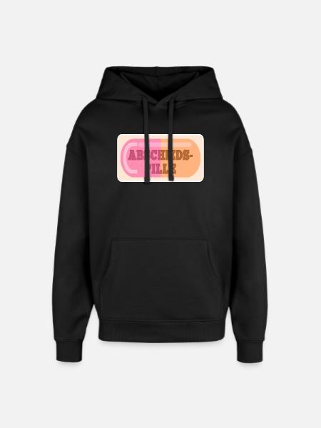 ABSCHIEDSPILLE ABSCHIED - Oversized Unisex Hoodie von Stanley/Stella - Schwarz