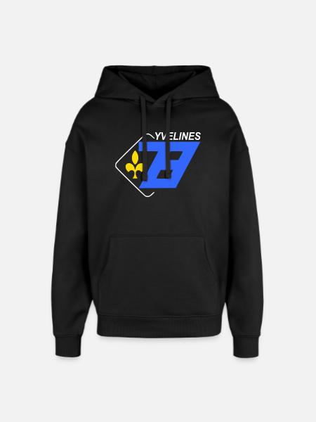 Yvelines - Oversized Unisex Hoodie by Stanley/Stella - black