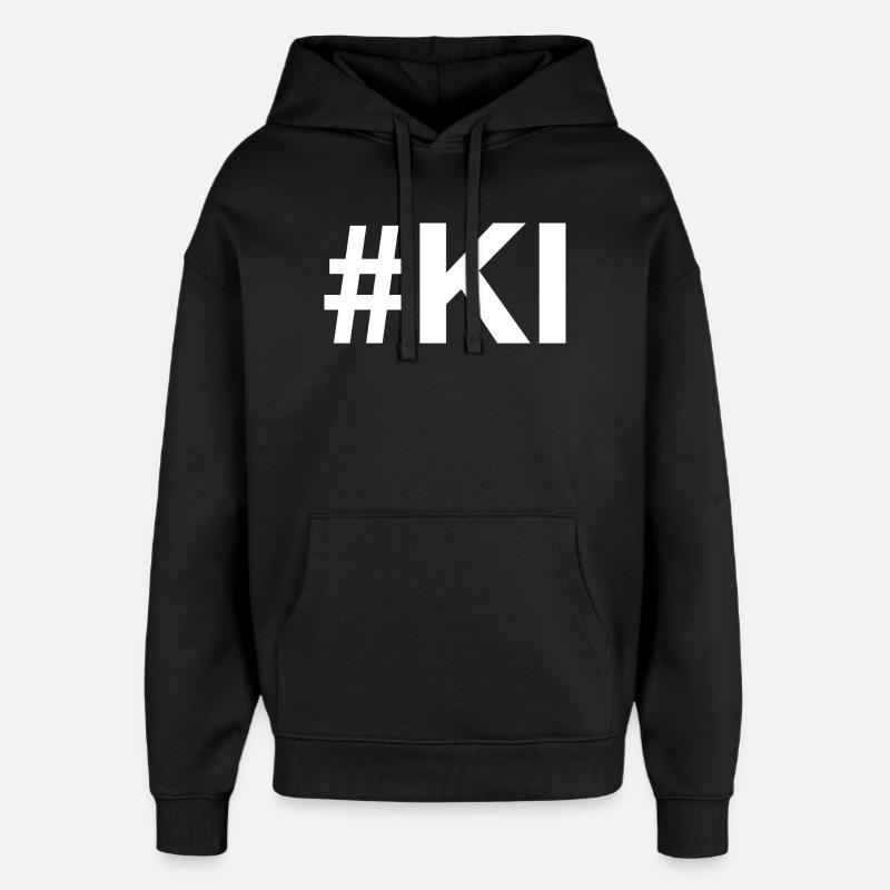 AI Artificial Intelligence - Oversized Unisex Hoodie by Stanley/Stella - black