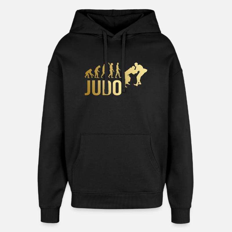 Judo Evolution - Oversized Unisex Hoodie von Stanley/Stella - Schwarz